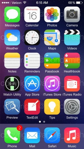 Еще одна порция скриншотов iOS 8