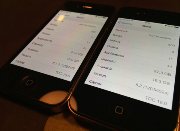 iOS 8.2 beta 3 и iOS 8.1.2: сравнение скорости работы