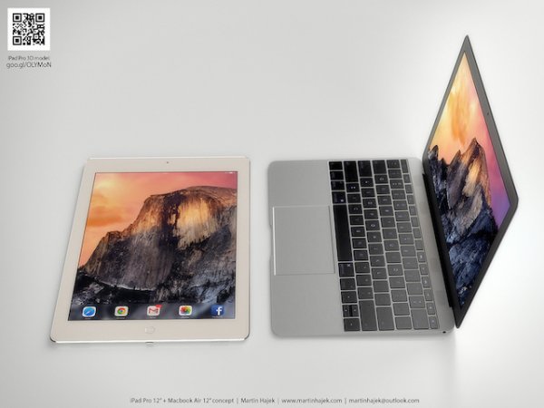 Двойной портрет: iPad Pro и 12-дюймовый MacBook Air