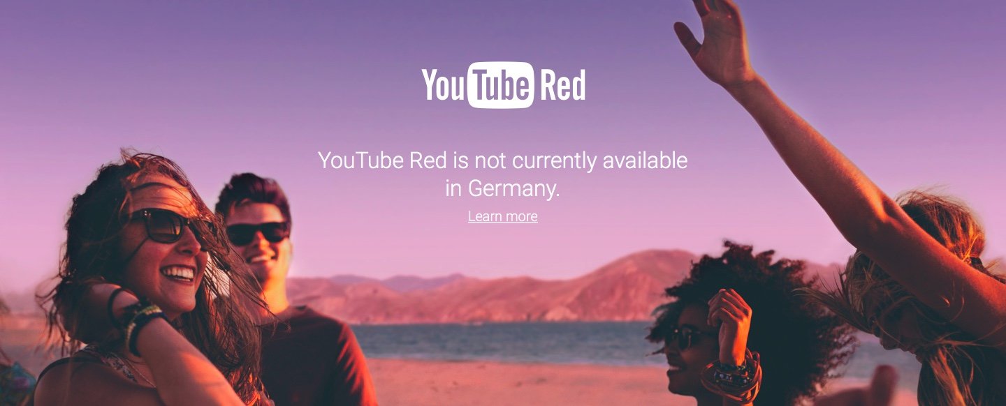 Страны YouTube Red