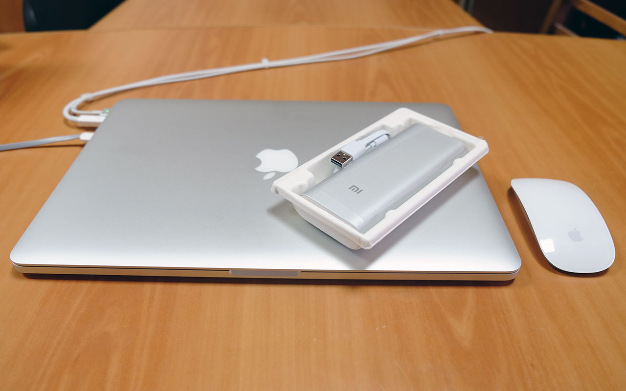 Сочетание Xiaomi Power Bank c MacBook Pro
