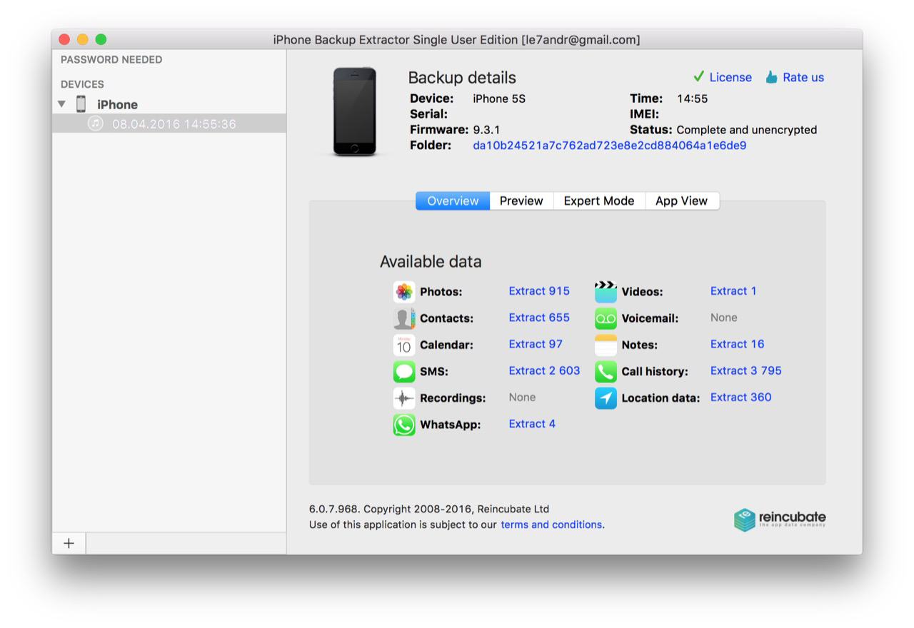 iPhone Backup Extractor - лучший менеджер резервных копий iTunes и iCloud