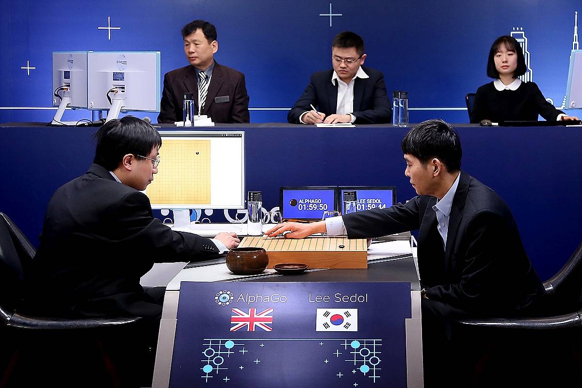 AlphaGo играет в шашки Го